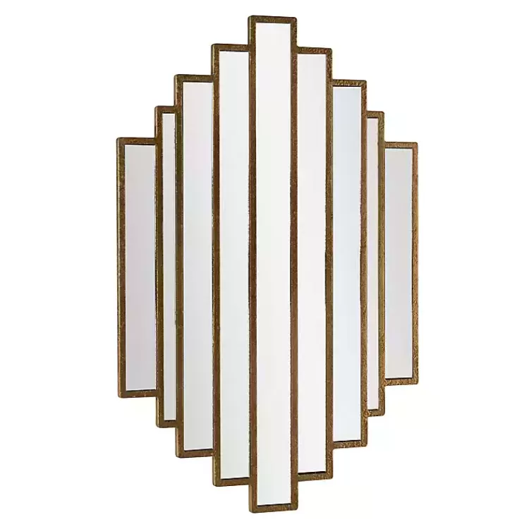 Briggs Gold Metal Panels Wall Mirror>Kirklands Home Flash Sale