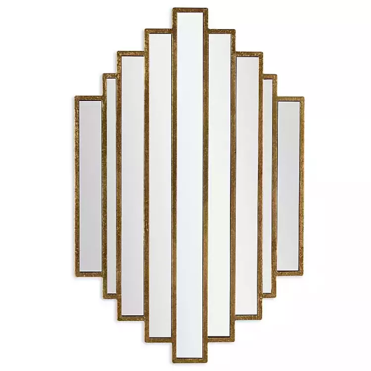 Briggs Gold Metal Panels Wall Mirror>Kirklands Home Flash Sale
