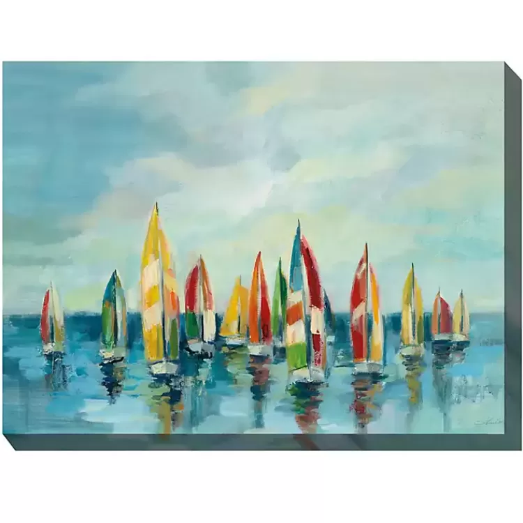 Bright Sails Outdoor Canvas Art Print>Kirklands Home Shop