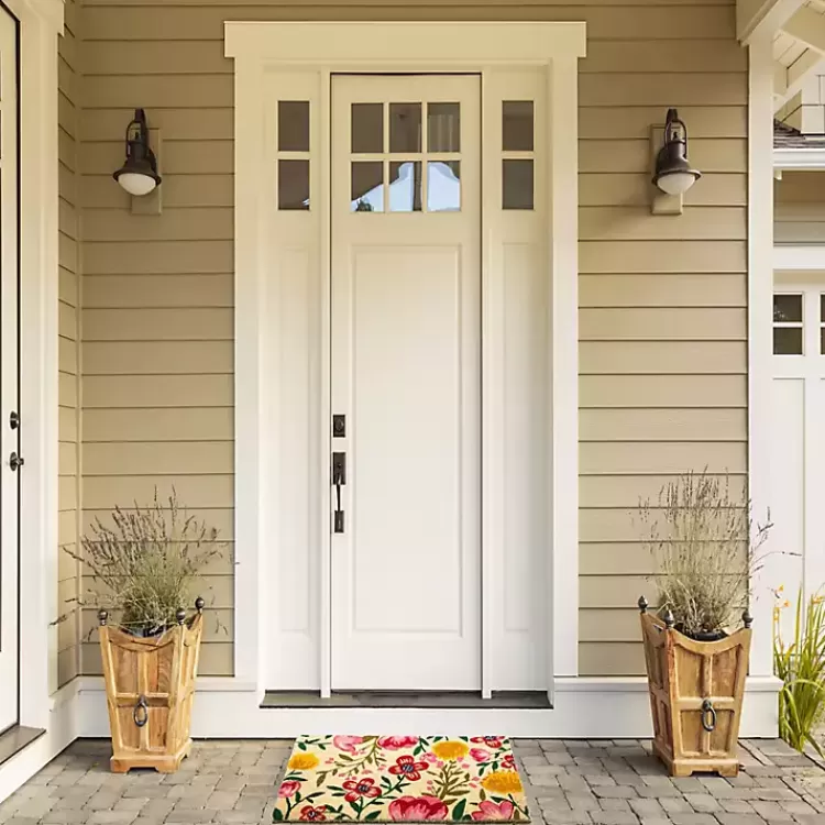 Bright Summer Blossoms Coir Doormat>Kirklands Home Best
