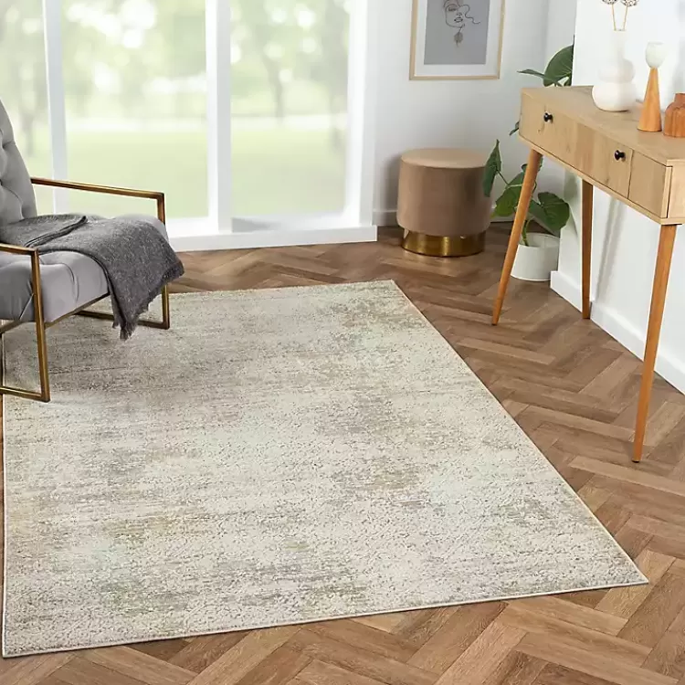 Brisbane Beige Faded Damask Area Rug, 2x3>Kirklands Home Hot