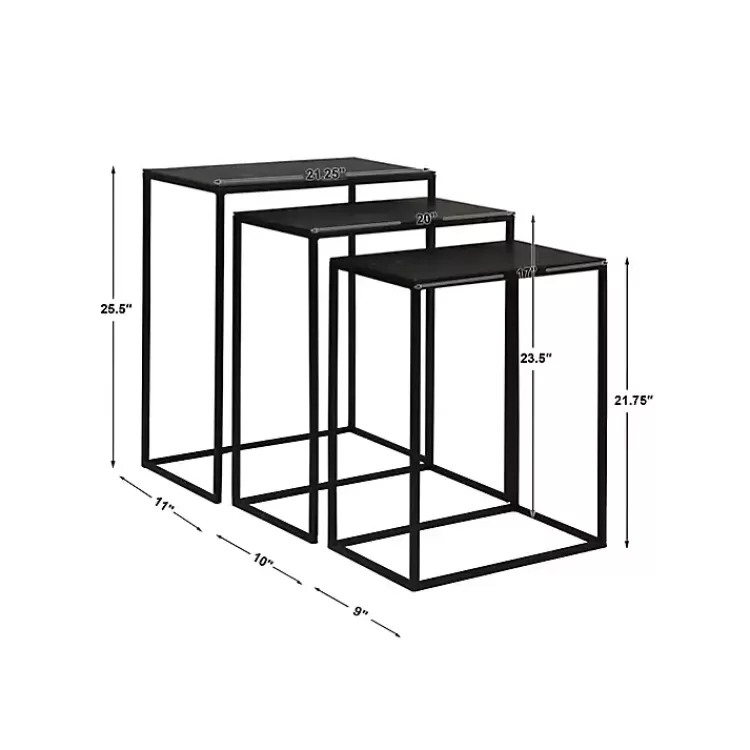 bronze__black_metal_nesting_side_tables_set_of__5.webp Bronze & Metal Nesting Side Tables, Set of 3>Kirklands Home Shop