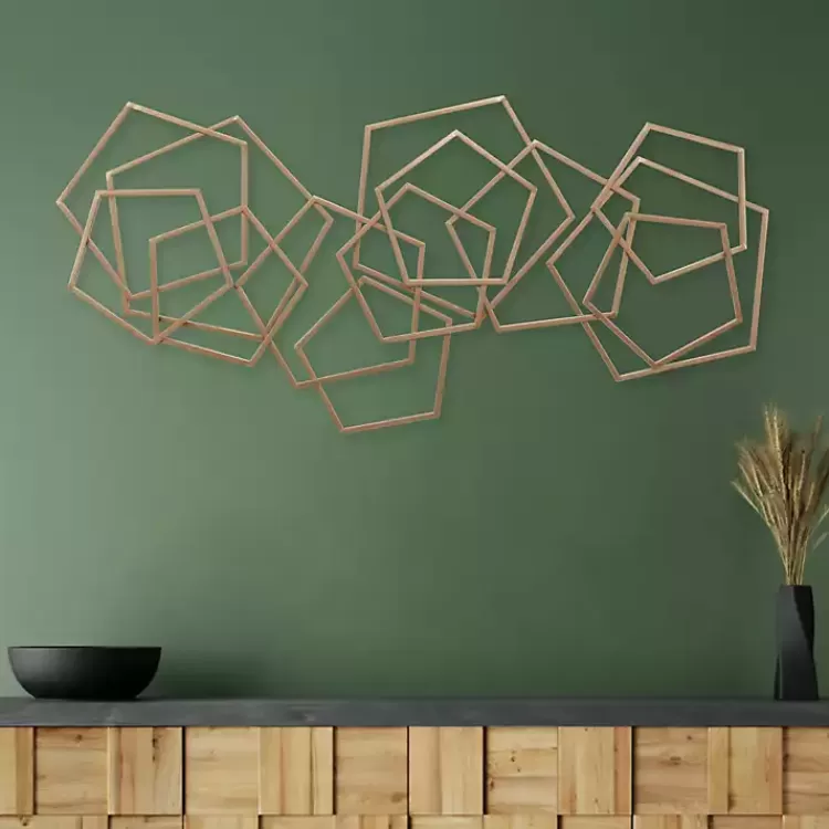 Bronze Astraga Pentagon Plaque>Kirklands Home Best Sale