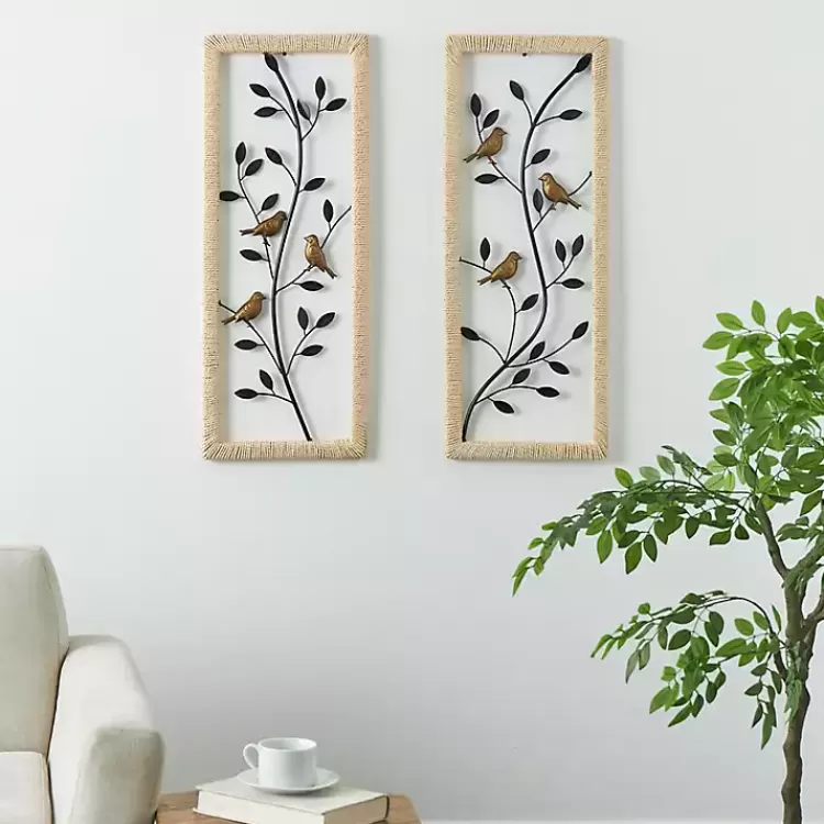 bronze_bird_and_branch_wall_plaques_set_of__3.webp Bronze Bird and Branch Wall Plaques, Set of 2>Kirklands Home Best