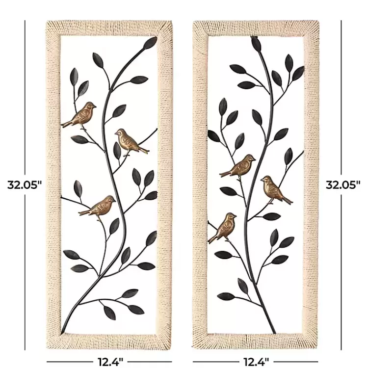 bronze_bird_and_branch_wall_plaques_set_of__7.webp Bronze Bird and Branch Wall Plaques, Set of 2>Kirklands Home Best