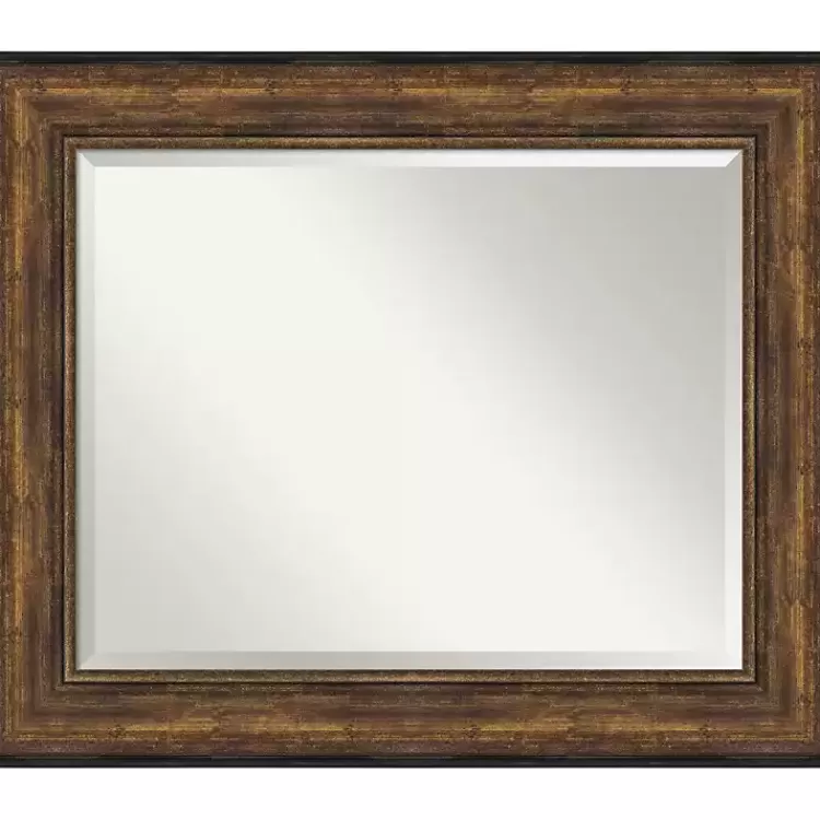 Bronze Frame Beveled Mirror, 35.5x29.5 in.>Kirklands Home Outlet
