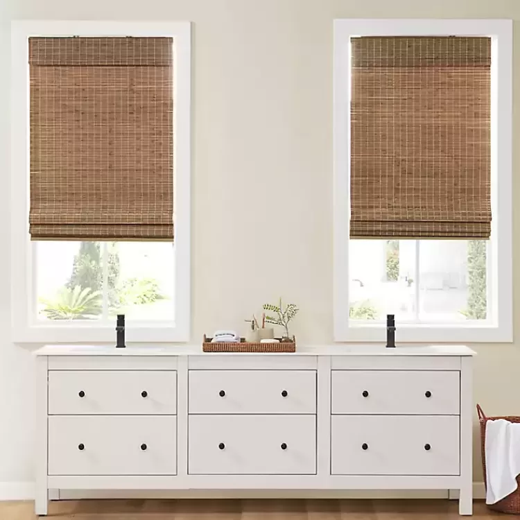 Bamboo Light Filtering Roman Shade, 29 in.>Kirklands Home Outlet