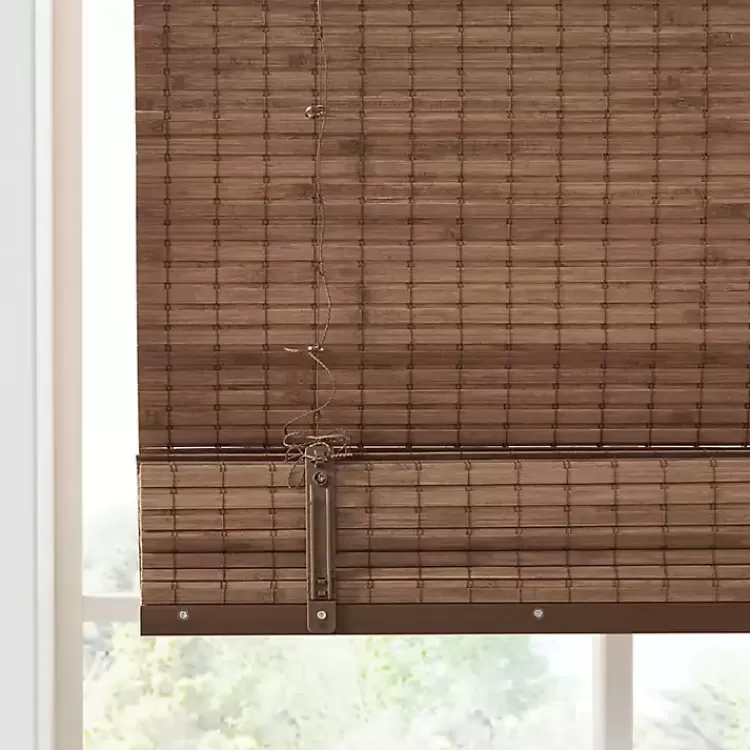 Bamboo Light Filtering Roman Shade, 29 in.>Kirklands Home Outlet