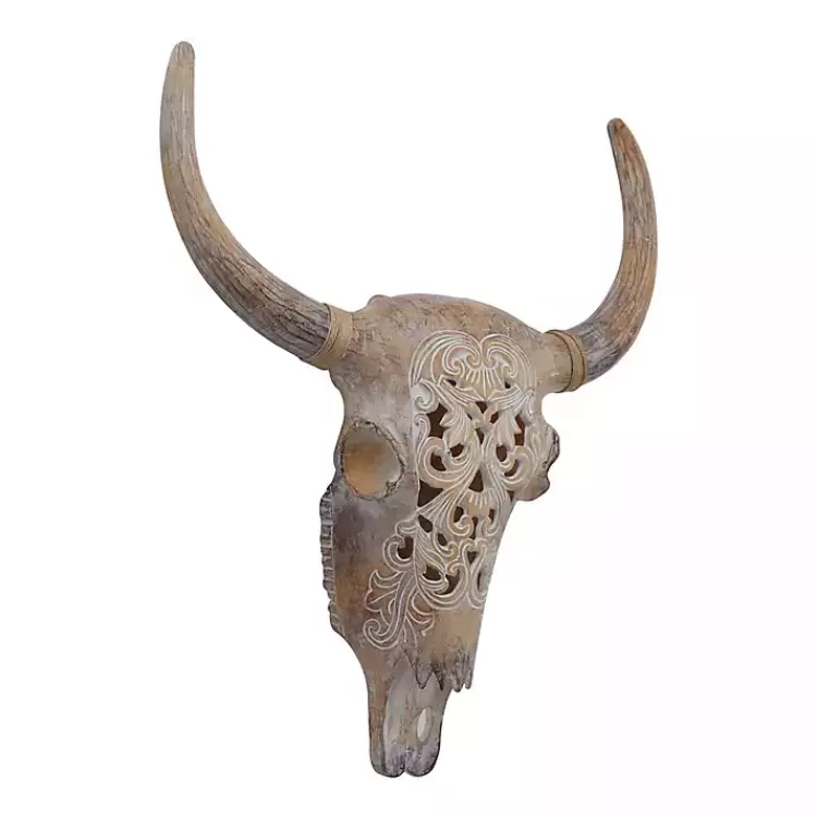 brown_bohemian_bull_wall_plaque_3.webp Bohemian Bull Wall Plaque>Kirklands Home Best