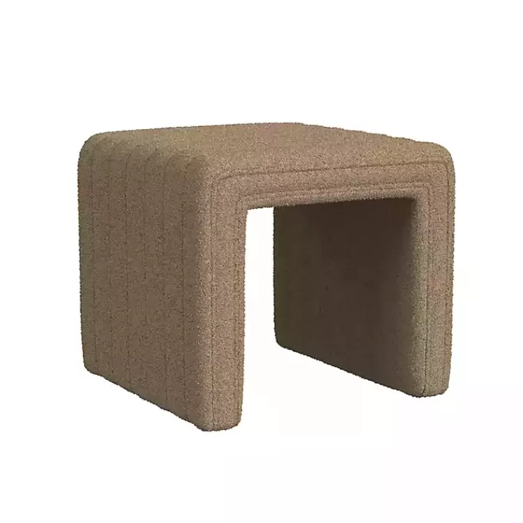 brown_boucle_channeled_upholstered_ottoman_3.webp Boucle Channeled Upholstered Ottoman>Kirklands Home Cheap