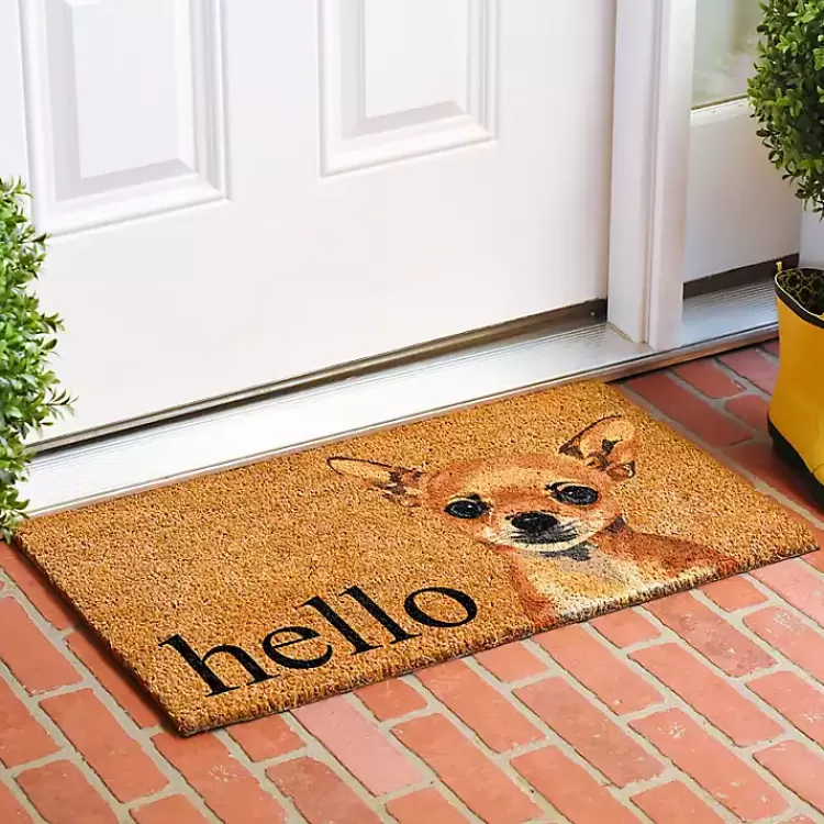 Chihuahua Hello Doormat>Kirklands Home Hot