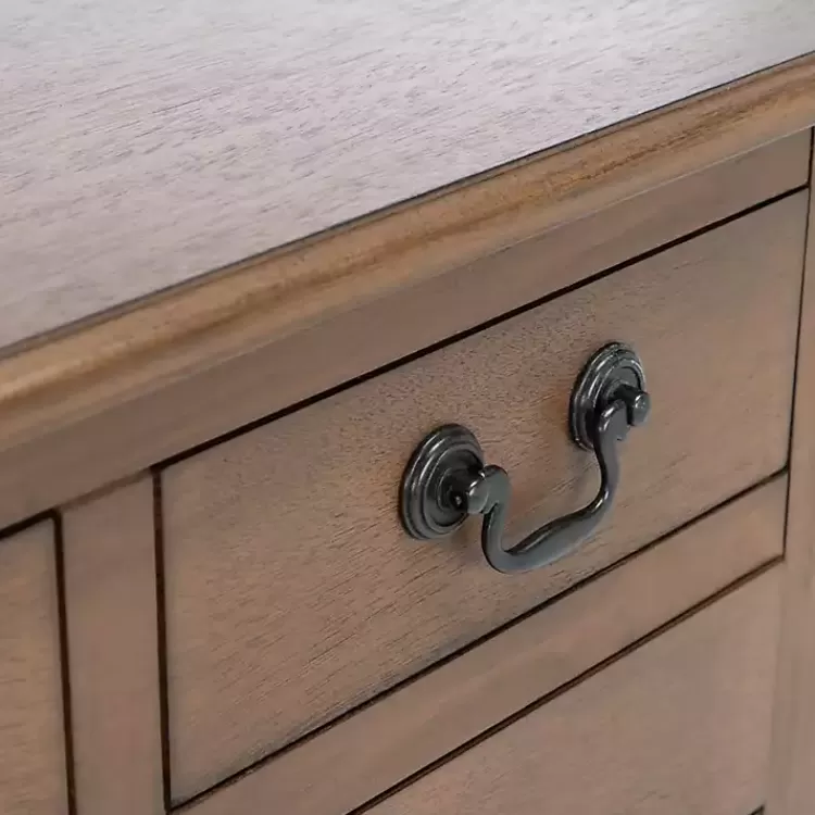 brown_farmhouse_drawer_console_table_3.webp Farmhouse 3-Drawer Console Table>Kirklands Home Store