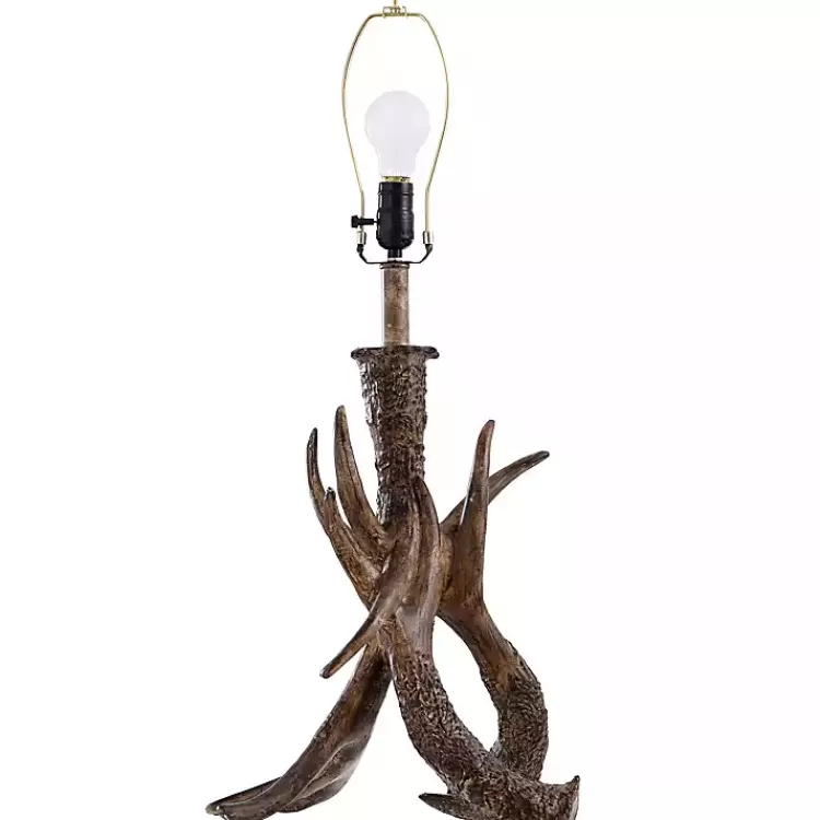 brown_faux_antler_table_lamp_4.webp Faux Antler Table Lamp>Kirklands Home Clearance
