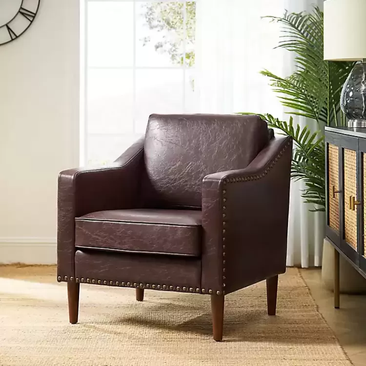 brown_faux_leather_bonita_accent_chair_2.webp Faux Leather Bonita Accent Chair>Kirklands Home Shop
