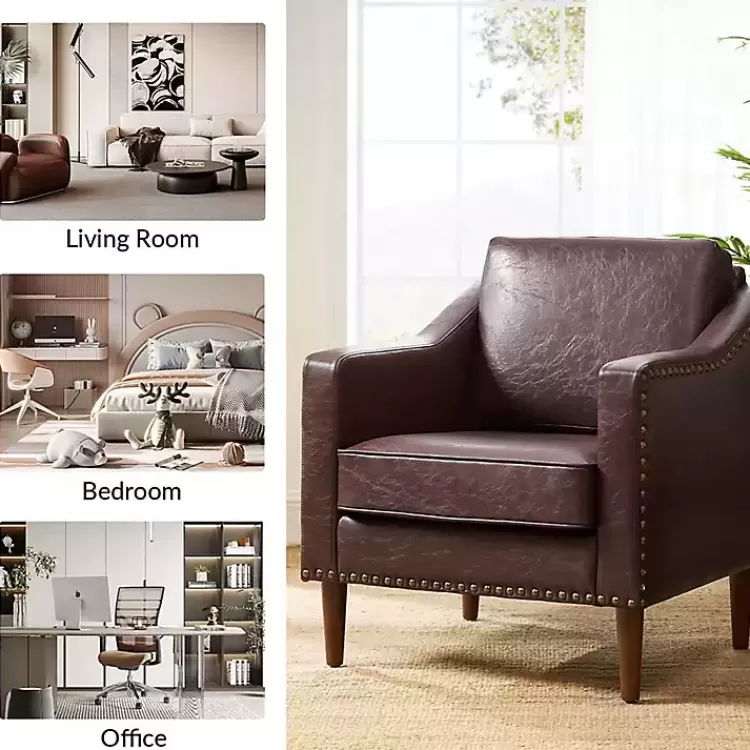 brown_faux_leather_bonita_accent_chair_5.webp Faux Leather Bonita Accent Chair>Kirklands Home Shop