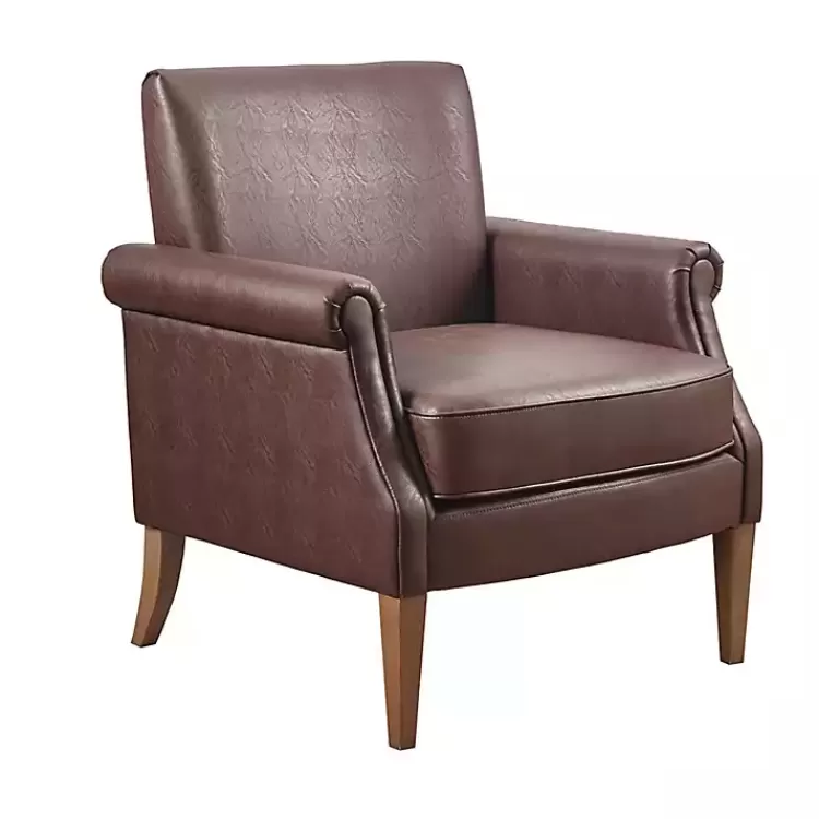 Faux Leather Classic Accent Chair>Kirklands Home Flash Sale