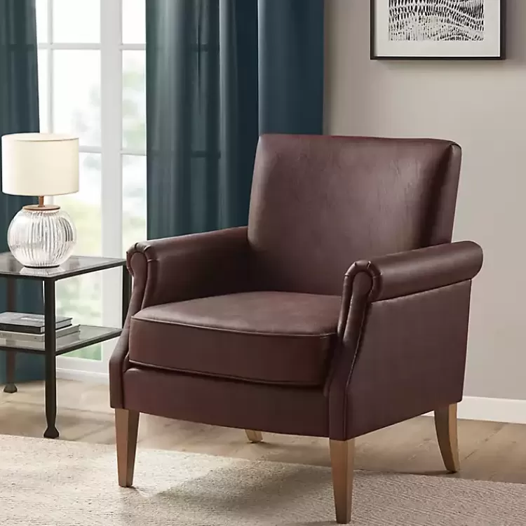 Faux Leather Classic Accent Chair>Kirklands Home Flash Sale