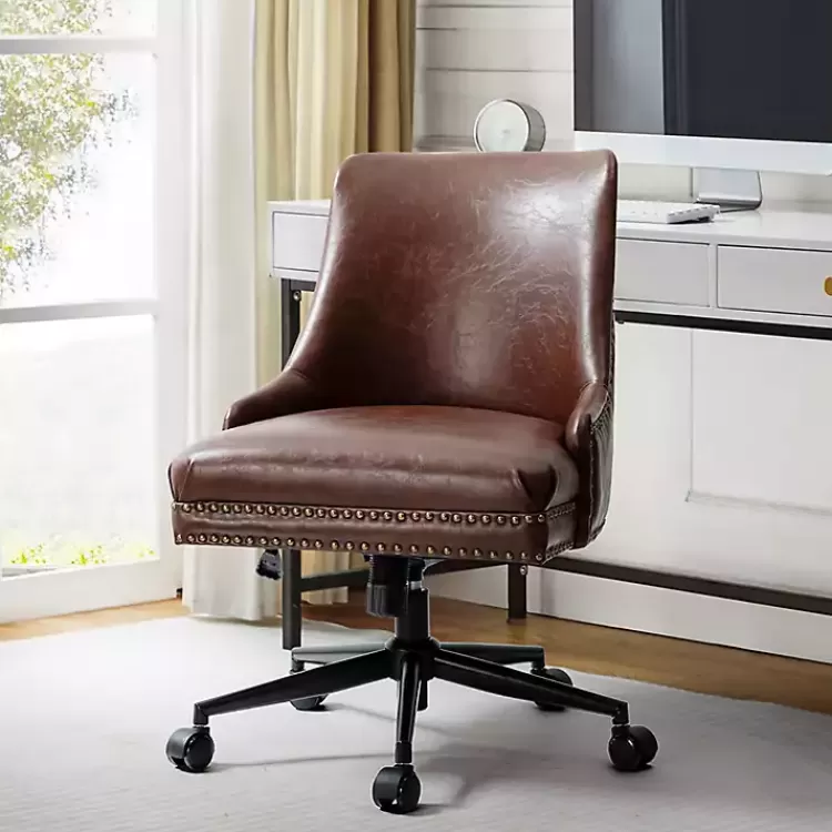 Faux Leather Rocking Office Chair>Kirklands Home Store