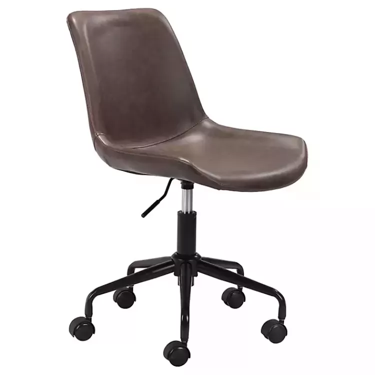Faux Leather Swivel Office Chair>Kirklands Home Shop