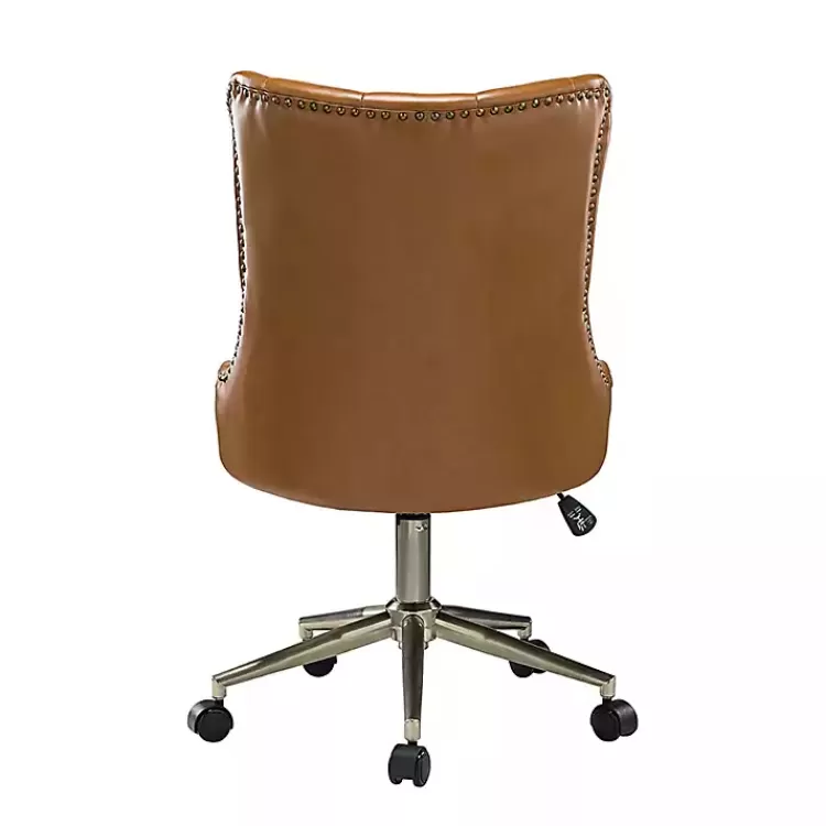brown_faux_leather_tufted_back_office_chair_4.webp Faux Leather Tufted Back Office Chair>Kirklands Home Best
