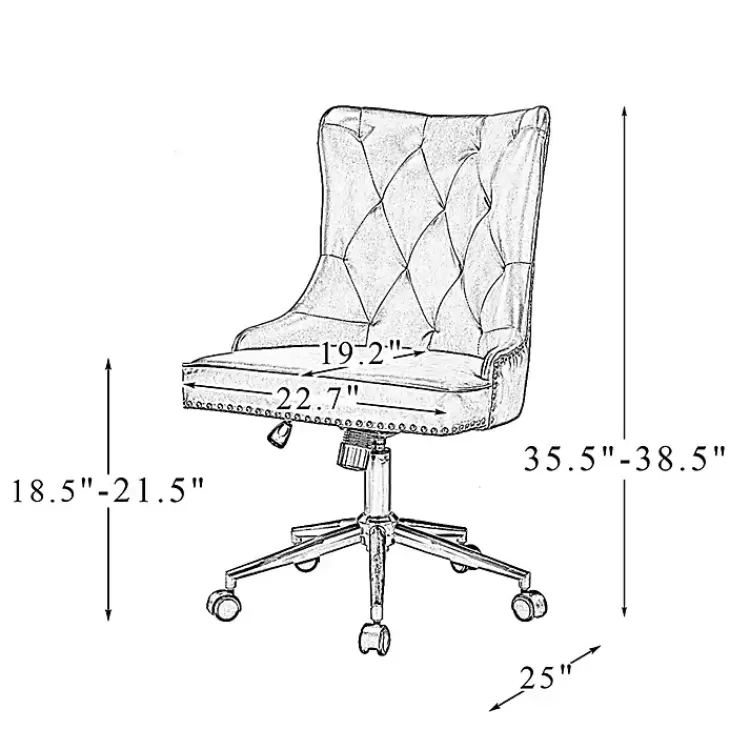 brown_faux_leather_tufted_back_office_chair_9.webp Faux Leather Tufted Back Office Chair>Kirklands Home Best