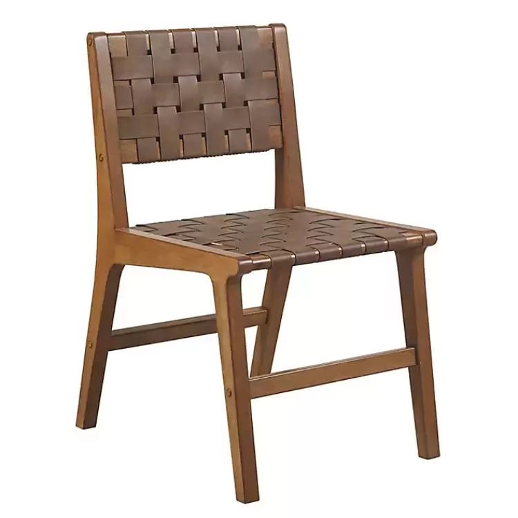 Faux Leather Woven Dining Chairs, Set of 2>Kirklands Home Sale