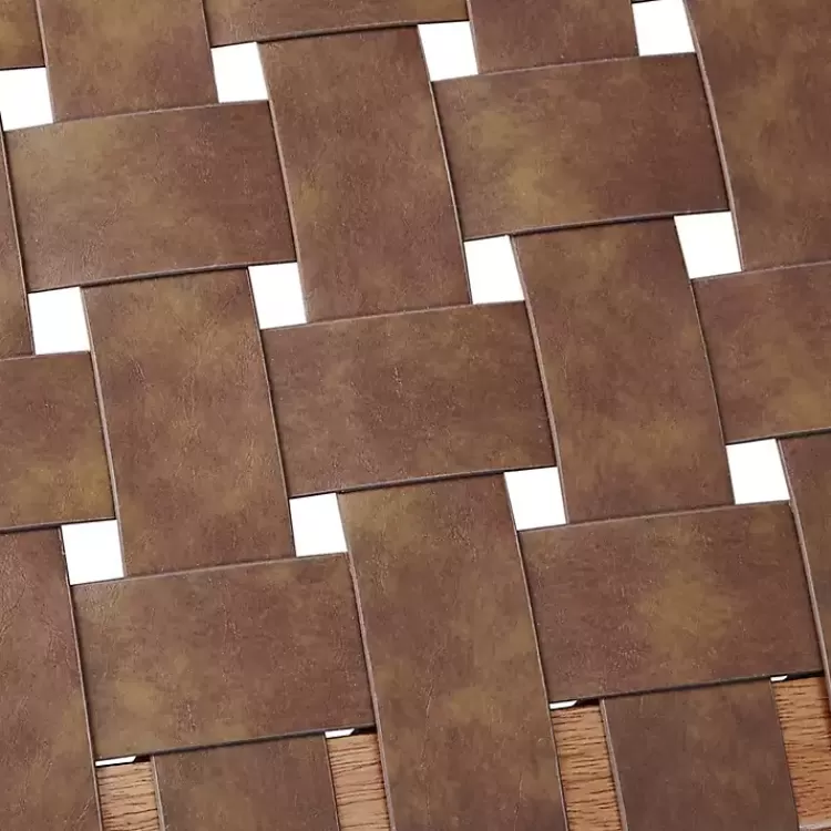 brown_faux_leather_woven_dining_chairs_set_of__7.webp Faux Leather Woven Dining Chairs, Set of 2>Kirklands Home Sale