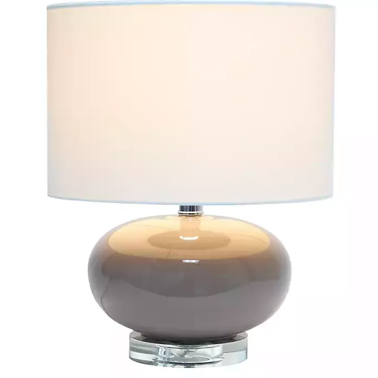 Glass Short Oval Table Lamp>Kirklands Home Shop