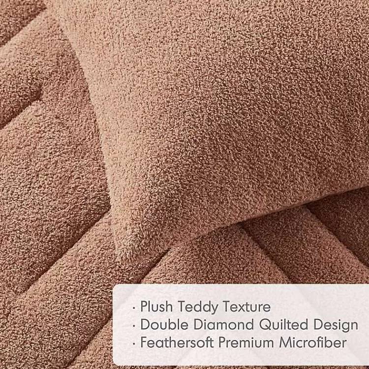 brown_quilted_teddy_pc_twin_comforter_set_4.webp Quilted Teddy 2-pc. Twin Comforter Set>Kirklands Home Fashion