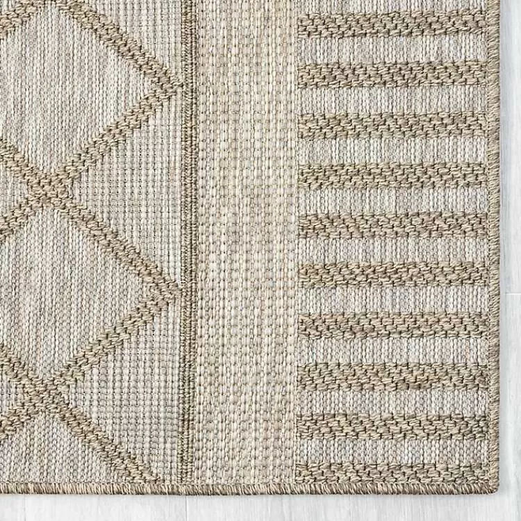 brown_transitional_stripes_outdoor_rug_x_5.webp Brown Transitional Stripes Outdoor Rug, 8x10>Kirklands Home Cheap