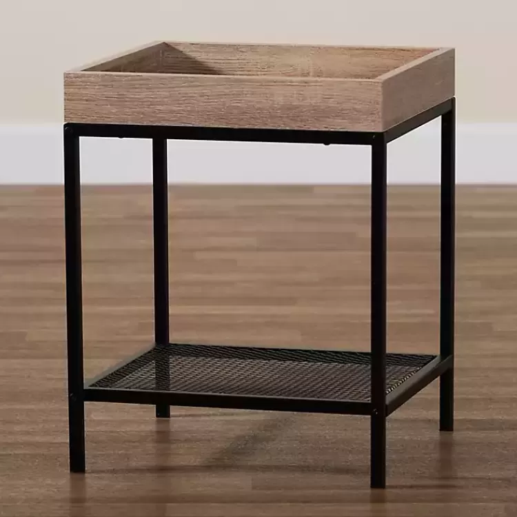 brown_wood_raised_edge_side_table_5.webp Wood Raised Edge Side Table>Kirklands Home Online