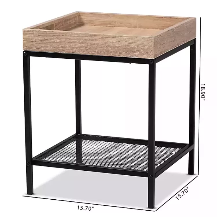 brown_wood_raised_edge_side_table_6.webp Wood Raised Edge Side Table>Kirklands Home Online