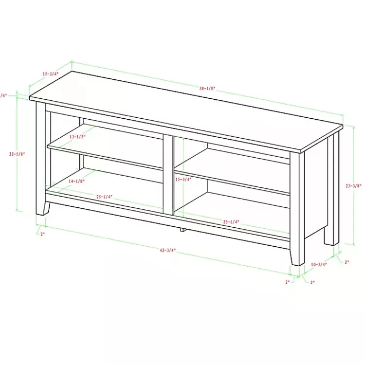 brown_wood_tv_stand__in_4-1.webp Wood TV Stand, 58 in.>Kirklands Home Cheap