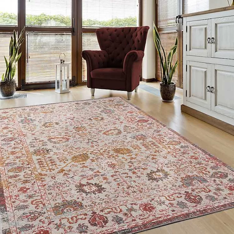Budding Bohemian Indoor/Outdoor Area Rug, 5x8>Kirklands Home Online
