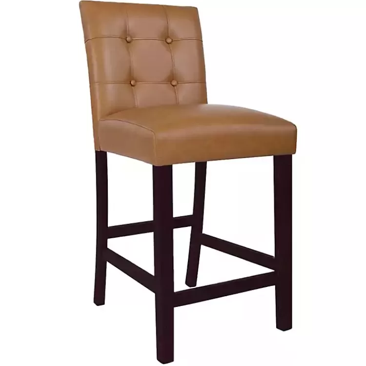 camel_faux_leather_jeremy_counter_stools_set_of__2.webp Camel Faux Leather Jeremy Counter Stools, Set of 2>Kirklands Home Cheap
