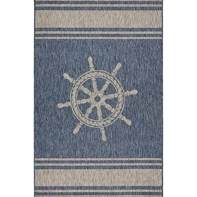 Captiva Nautical Helm Outdoor Area Rug, 7x9>Kirklands Home Best Sale