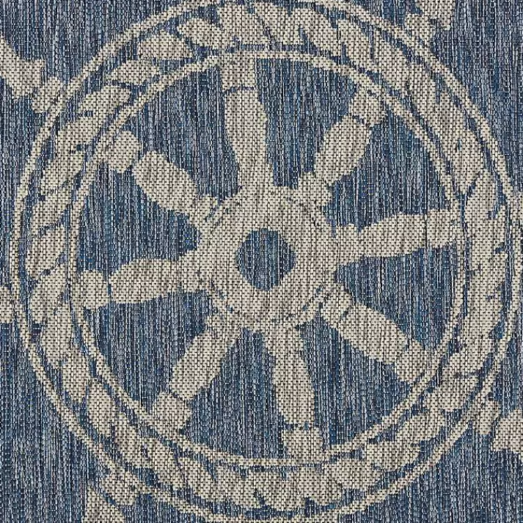 Captiva Nautical Helm Outdoor Area Rug, 5x7>Kirklands Home Online