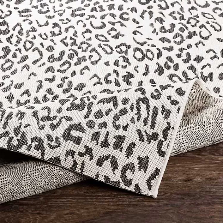 Cauli Leopard Print Outdoor Rug, 6x6>Kirklands Home Flash Sale
