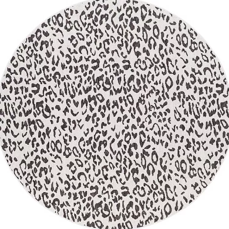 Cauli Leopard Print Round Outdoor Rug, 7 ft.>Kirklands Home Sale