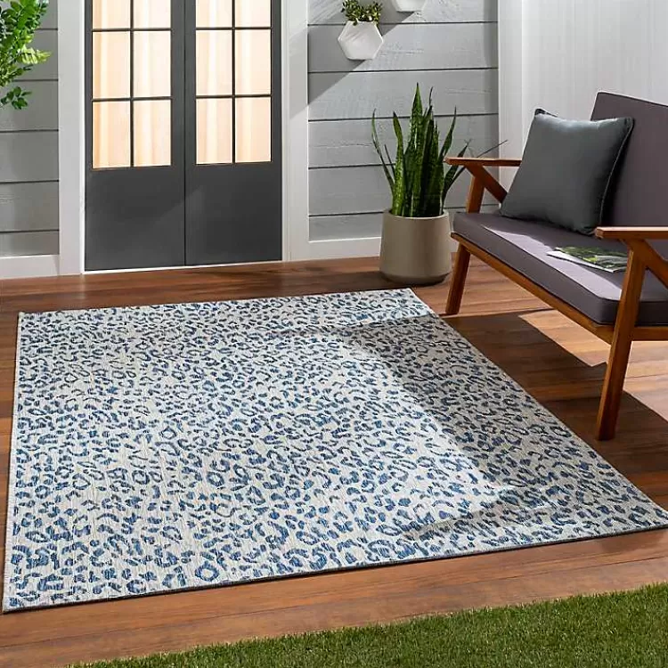 Cauli Leopard Print Outdoor Rug, 5x7>Kirklands Home Online