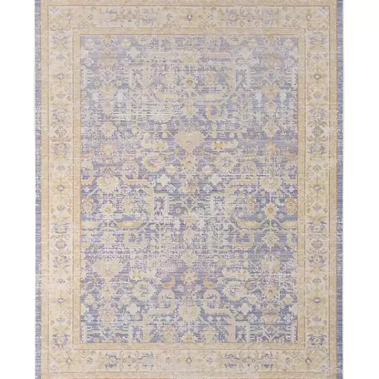 Cerulean Vintage Border Accent Rug>Kirklands Home Online