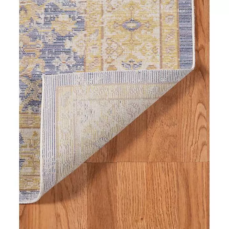 Cerulean Vintage Border Area Rug, 5x7>Kirklands Home Discount