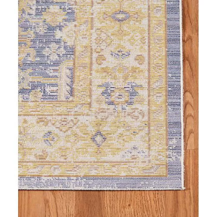 Cerulean Vintage Border Area Rug, 5x7>Kirklands Home Discount