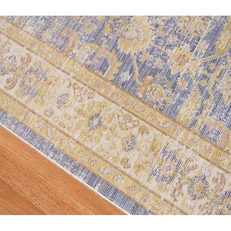 Cerulean Vintage Border Area Rug, 5x7>Kirklands Home Discount