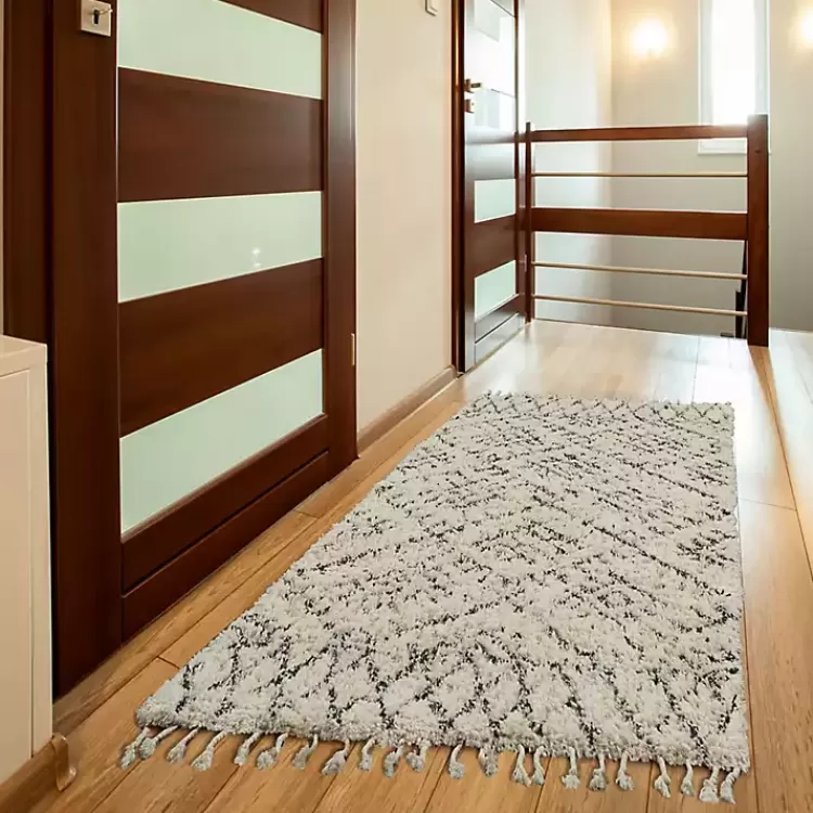charcoal_and_ivory_linear_fringe_runner_x_2.webp Charcoal and Ivory Linear Fringe Runner, 2x6>Kirklands Home Clearance