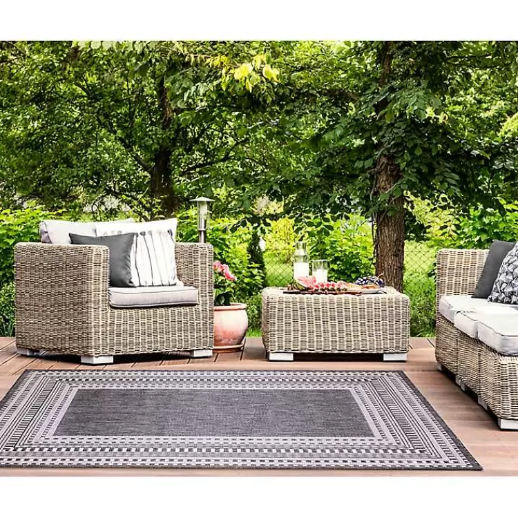 charcoal_linear_macy_indooroutdoor_area_rug_x_3.webp Charcoal Linear Macy Indoor/Outdoor Area Rug, 6x9>Kirklands Home Store