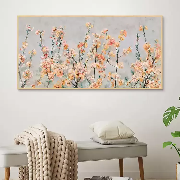 Cherry Blossom Blooms Birch Framed Canvas Print>Kirklands Home Hot