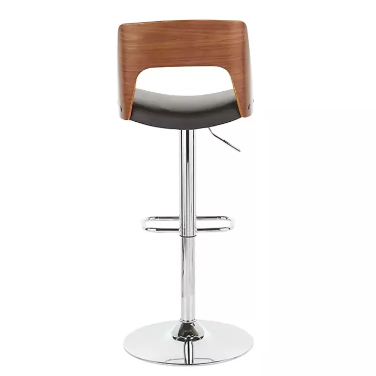cherry_wood_and_black_leather_swivel_bar_stool_2.webp Cherry Wood and Leather Swivel Bar Stool>Kirklands Home Clearance