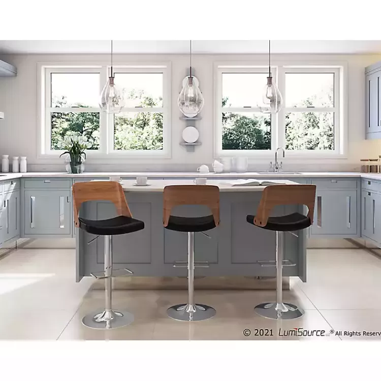 cherry_wood_and_black_leather_swivel_bar_stool_4.webp Cherry Wood and Leather Swivel Bar Stool>Kirklands Home Clearance
