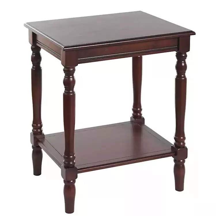 Cherry Wood Sybil Accent Table>Kirklands Home Shop